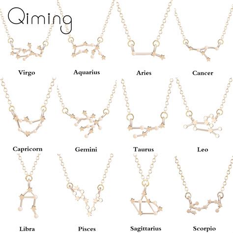Star sign amulet necklace